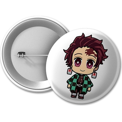 Demon Slayer placka Chibi Tanjiro Kamado 50 mm