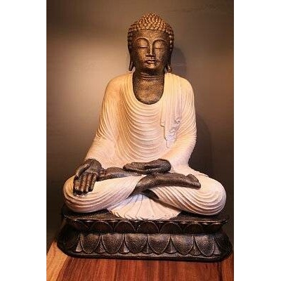 Buddha Bílý - 90 cm