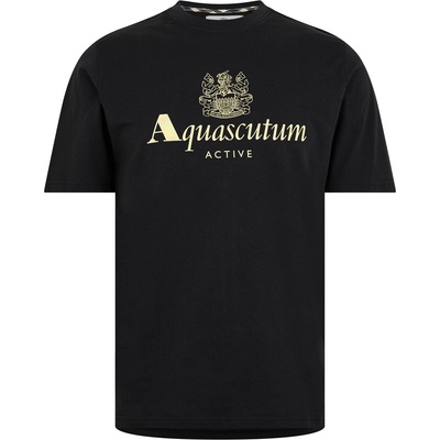 AQUASCUTUM Тениска AQUASCUTUM Active Big Logo T-Shirt - Black