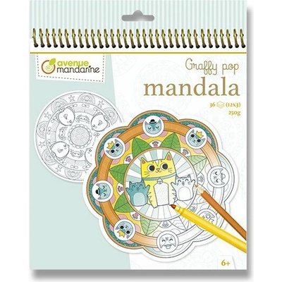 Maľovanky Avenue Mandarine Graffy Pop Mandala Zvieratká