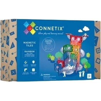 Connetix Rainbow Ball Run Expansion Pack 66 ks