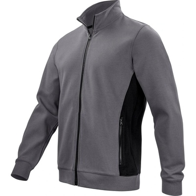 ProJob 2129 SWEATSHIRT FULL ZIP/Мъжки суичър с цип Doubleface, здрав, сив, размер L (64212907603)