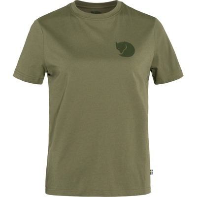 Fjällräven Dámske tričko Fox Boxy Logo Tee Green