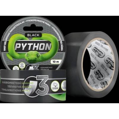 Vysokopevnostná páska PYTHON - 10 M Čierna
