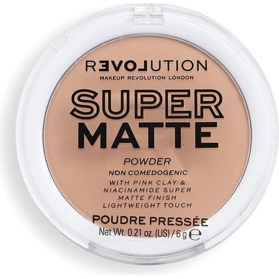 Revolution Relove Super Matte Pressed Beige púder 6 g
