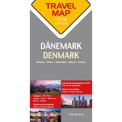 Dánsko 1:300T TravelMap KUNTH