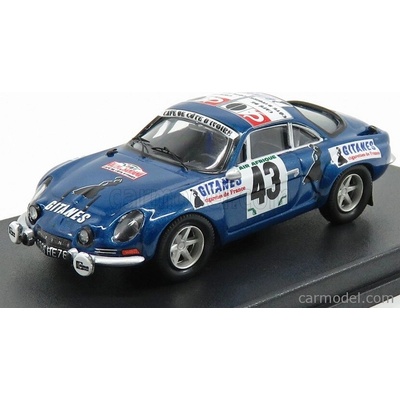 Trofeu Renault Alpine A110 N 43 Rally Bandama 1974 S.mehta M.doughty modrá Met 1:43