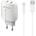 DeTech Мрежово зарядно устройство DeTech DE-32QCC, 18W, С Type-C кабел, 2 x USB F, QC, Бял - 40327