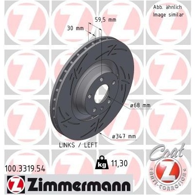 Brzdový kotúč ZIMMERMANN 100.3319.54 (100331954)