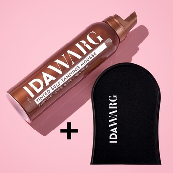 IDA WARG Автобронзиращ Сет за тяло IDA WARG Instant Self-Tanning Mousse Extra Dark & Applicator Mitt