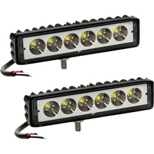 Halogenové pracovní světlo LED 18w 6x3w 12v 24v panelové pracovní světlo