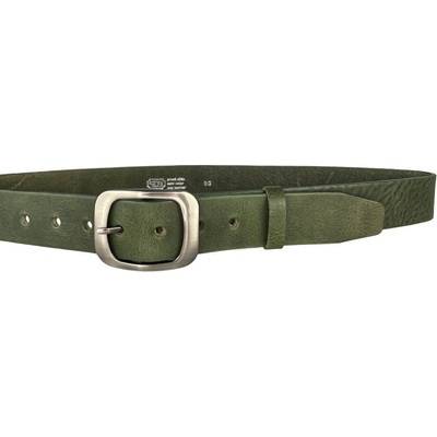 Penny Belts kožený opasek 99R30 zelený