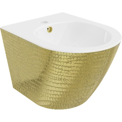 Mexen Lena висящо биде, бял/златен люспест модел - 35224808 (35224808)