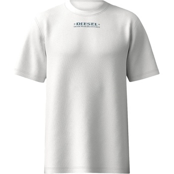 Diesel Тениска Diesel Men's Upside Down Back Print Regular Fit T-Shirt - White