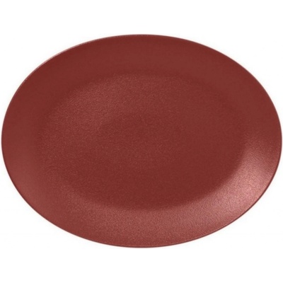 RAK Porcelain Talíř oválný 36 x 27 cm tmavě červená RAK-NFNNOP36DR