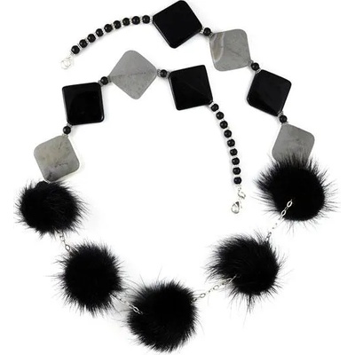 Dannyra Стилна огърлица с перли и ахат Dannyra Jewels