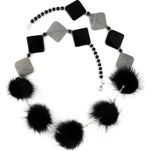 Dannyra Стилна огърлица с перли и ахат Dannyra Jewels