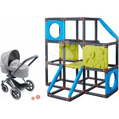 Corolle Set kočík skladací a preliezačka Cybex Landau 3v1 Priam s lezeckými stenami 3-poschodová Frame Kraxxl