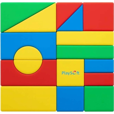 PlaySoft Molitanová stavebnice Velká 30 cm 17 ks