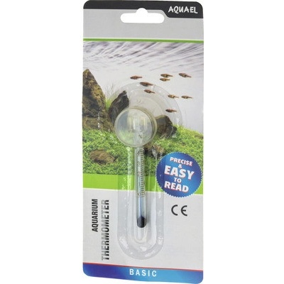 Aquael Teplomer sklenený s prísavkou 6 cm