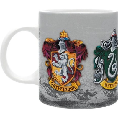 ABYstyle Hrnek Harry Potter znaky bradavických kolejí bílý 320 ml
