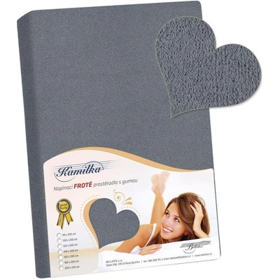Bellatex froté prostěradlo šedé 140x200