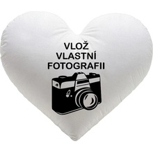 Impar Polštář s vlastní fotkou Srdce 36x36