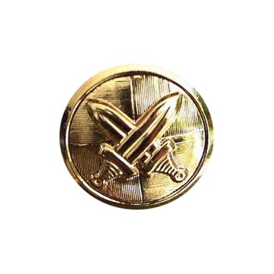 Gombík AČR so znakom veľký 22mm ZLATÝ