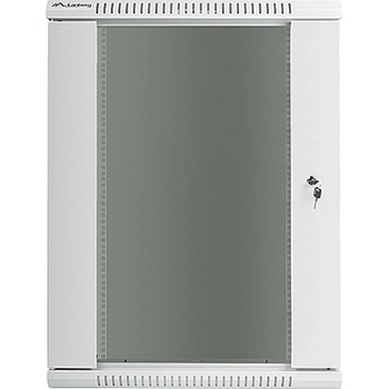 Lanberg rack cabinet 19 wall-mount 18U / 600x450 for self-assembly (flat pack), grey (WF01-6418-10S)