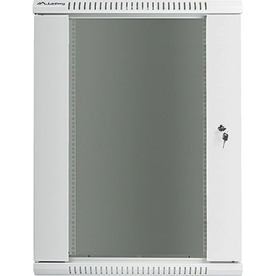 Lanberg rack cabinet 19 wall-mount 18U / 600x450 for self-assembly (flat pack), grey (WF01-6418-10S)