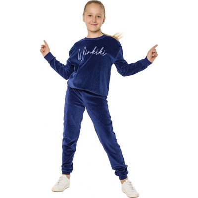 Winkiki Kids Wear mikina Velur Winkiki Navy