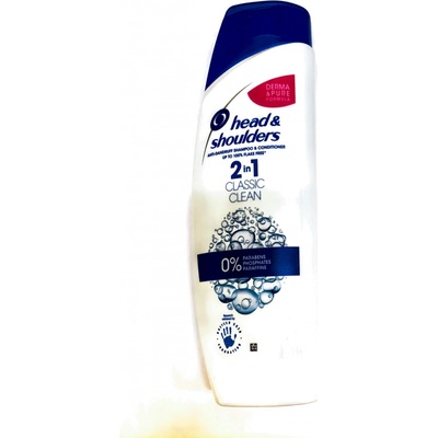 Head & Shoulders Classic Clean šampon a kondicionér 2v1 proti lupům na normální vlasy 400 ml