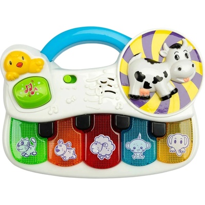 Caretero Toyz Музикална играчка Caretero Toyz - Пиано, ферма (TOYZ-9000)