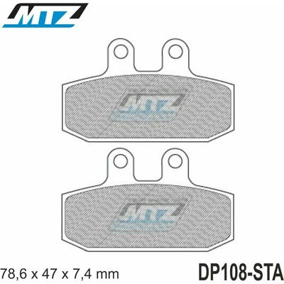 Destičky brzdové DP108-STA - směs Standard DP108-STA