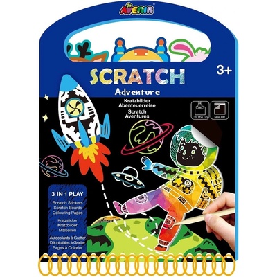 Škrabací kniha aktivit Dinosauři