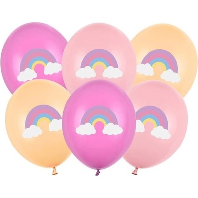 PartyDeco Balónky latexové Rainbow mix 30cm