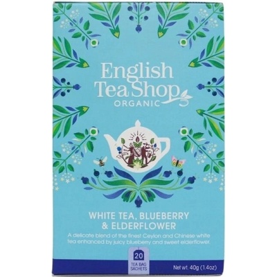 English Tea Shop Bílý čaj s bezinkou a borůvkou Bio 20 vreciek
