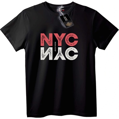 NOONEBRAND Тениска NYC Градски Разръфан - 5XL, Black