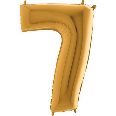 Grabo Nafukovací balónek číslo 7 zlatý 102 cm extra velký