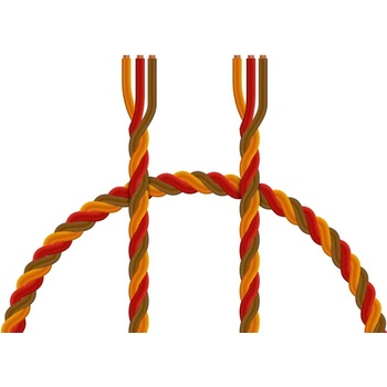 Kavan Kabel třížilový kroucený tlustý JR 0.25mm2 PVC