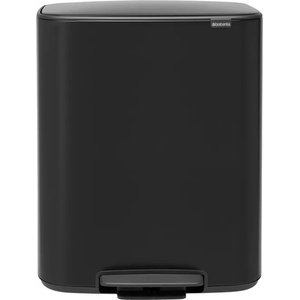 Brabantia Кош за смет Brabantia Bo Pedal 2x30L, Matt Black (1003191) - azo