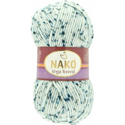 Nako Vega Tweed 31924 světle modrá s tmavě modrou