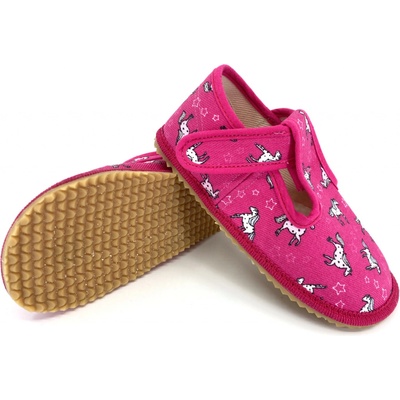Beda Barefoot papuče růžový koník I BF 060010/W