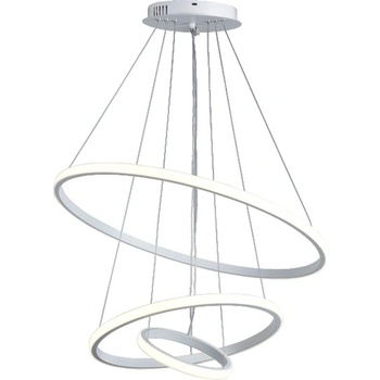 Mitea Lighting M10902-3 - LED полилей, 50W, LED SMD 3CCT, 600 мм, бял, 3 кръга (M10902-3)