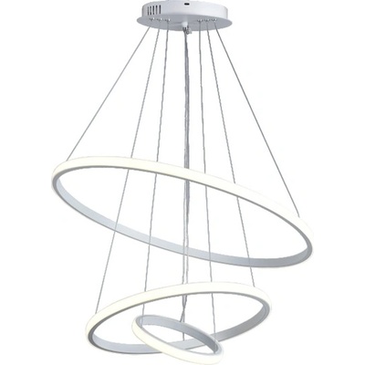 Mitea Lighting M10902-3 - LED полилей, 50W, LED SMD 3CCT, 600 мм, бял, 3 кръга (M10902-3)