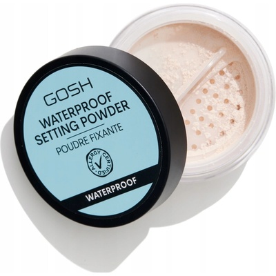 Gosh Waterproof Setting Powder voděodolný fixační pudr 001 Transparent 7 g