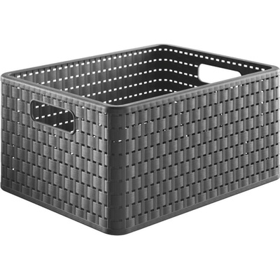 Rotho Úložný box Country A4 čierna