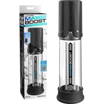 Image 1 of Пенис помпа с бутало, максимален ефект - Pump Max Boost Black (PIPE324923)