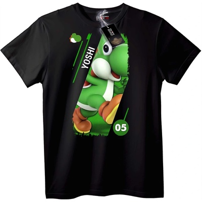 NOONEBRAND Тениска Yoshi Зелен Динозавър - 2XL, White
