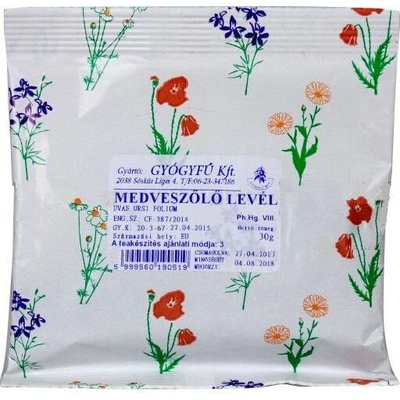 Gyógyfű čaj Medvědice lékařská list 30 g